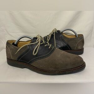 1901‎ Lace Oxfords Brown/Black Suede  Shoes Men's US Size 10.5 M #M23109 EUC